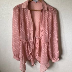 Pink Sheer Blouse
